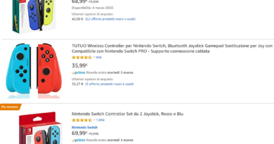 Controller Nintendo Switch | Joy-Con Nintendo Switch Set da 2 Joystick, Viola Neon e Arancione Neon