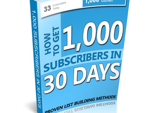 1.000 Subscribers in 30 Days 🔧 Proven List Building Method