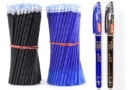 For your office 2+50Pcs/Set 0.5mm Blue Black 🖊️ Ink Gel Pen Erasable
