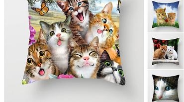 Cover for sofa pillow 🙀 Many images of cats