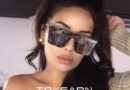 ToYearn New Oversized Sunglasses Women⭐Big Frame Square Mirror
