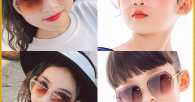 Child Sunglasses Cute Oval Rimless Frame