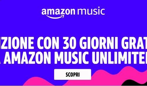 Amazon Music Unlimited GRATIS per 30 giorni!
