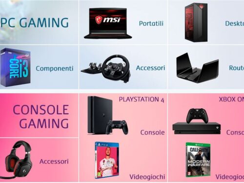 Amazon Store dedicato al Gaming – Accessori,cuffie,pc,volanti,microfoni,monitor,console…