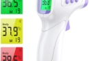 Termometro Professionale febbre infrarossi a distanza Termometro digitale frontale Memoria 99 letture per Adulti Neonati Bambini