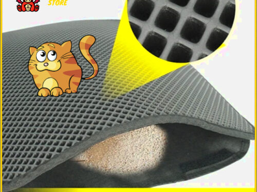 Cat litter mat. No more sand in the house | Double layer waterproof.