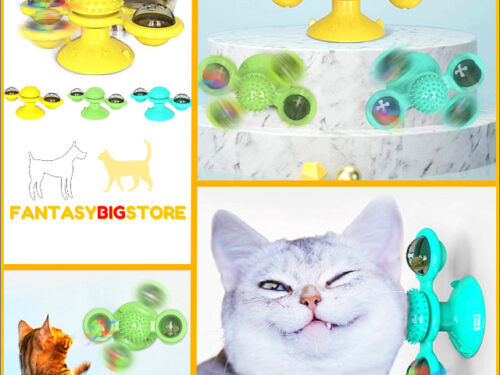 Turn Girella™ | Spinner toy for cats | With catnip