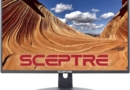 Sceptre 24″ Professional Thin 75Hz 1080p LED Monitor 2x HDMI VGA Build-in Speakers, Machine Black (E248W-19203R Series)