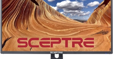 Sceptre 24″ Professional Thin 75Hz 1080p LED Monitor 2x HDMI VGA Build-in Speakers, Machine Black (E248W-19203R Series)