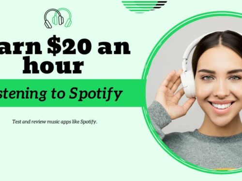 Earn $20 an hour listening to Spotify!