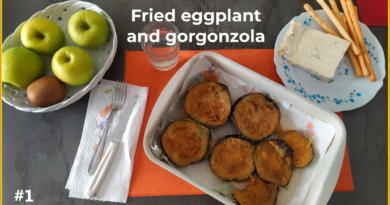 MISTER FOOD MUKBANG – I eat breaded eggplant with a side of gorgonzola cheese – Delicious #1