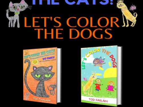 LET’S COLOR THE DOGS AND THE CATS: Coloring pictures of Cats and Dogs BUNDLE | Coloring Book For Kids Ages 4-11 | Interesting and fun facts | Let’s color the animals