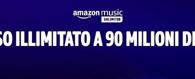 AMAZON MUSIC – ACCESSO ILLIMITATO A 90 MILIONI DI BRANI