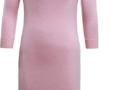 CHOCHENG Italia Women’s 100% Wool Cowl Neck 3/4 Sleeve Knit Dress