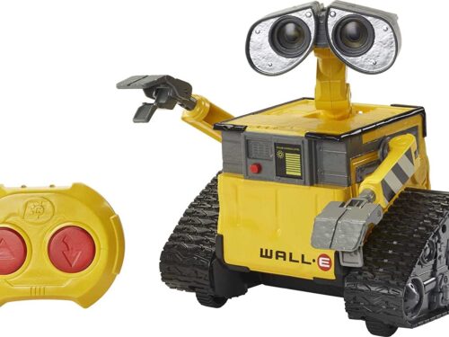 Disney and Pixar WALL-E Robot Toy, Remote Control Hello WALL-E Robot Figure, Gifts for Kids, Yellow,black