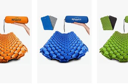 Powerlix camping sleeping pad and pillow