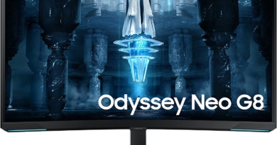 SAMSUNG 32″ Odyssey Neo G8 4K UHD 240Hz 1ms G-Sync 1000R Curved Gaming Monitor, Quantum HDR2000, AMD FreeSync Premium Pro, Matte Display, Ultrawide Game View, DisplayPort, HDMI, Black & White, 2022