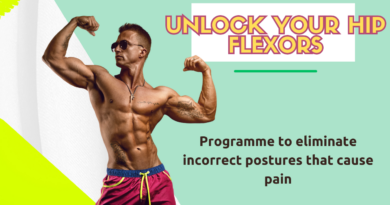 UNLOCK YOUR HIP FLEXORS Programme to eliminate incorrect postures that cause pain