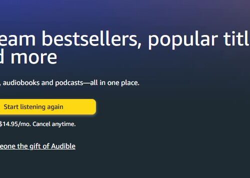 AUDIBLE – Stream bestsellers, popular titles and more