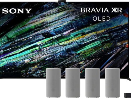 Sony 65 Inch BRAVIA XR A95L QD-OLED 4K HDR Google TV & Sony HT-A9 7.1.4ch Home Theater Speaker System