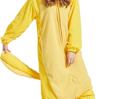 DELEY Unisex Axolotl Onesie Adult Halloween Costume Anime Axolotl Cosplay Pajamas Warm Sleepwear Homewear