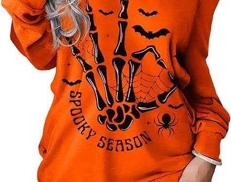 Halloween Dress for Women Spooky Season Off Shoulder Mini Dress Skeleton Skull Bat Graphic Dresses Halloween Costumes
