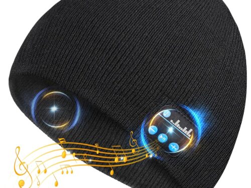 Stocking Stuffers for Men Women Bluetooth Beanie Hat with Headphones, Christmas Tech Gifts for Teen Boys Girls Teenagers Boyfriend Brother, Birthday Presents Unique Gift Idea for Men Dad Husband Him