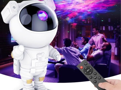AUKYO Astronaut Star Projector – Galaxy Projector Lights, Remote Control Spaceman Night Light with Timer, for Gaming Room, Gift for Kids Adults for Bedroom, Christmas, Birthdays, Valentine’s Day