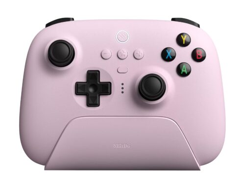 8Bitdo Ultimate 2.4g Wireless Controller With Charging Dock, 2.4g Controller for PC, Android, Steam Deck & iPhone, iPad, macOS and Apple TV (Pastel Pink)